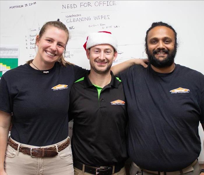 Water damage restoration holiday party