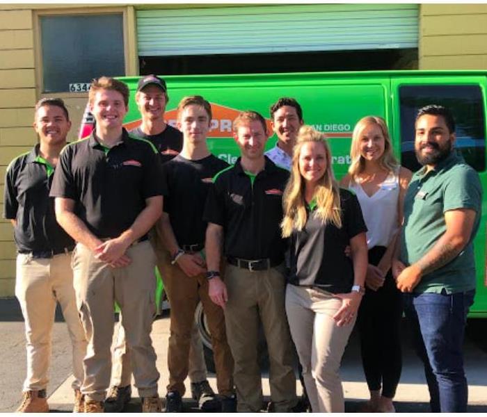SERVPRO of San Diego East Team posing for a group photo